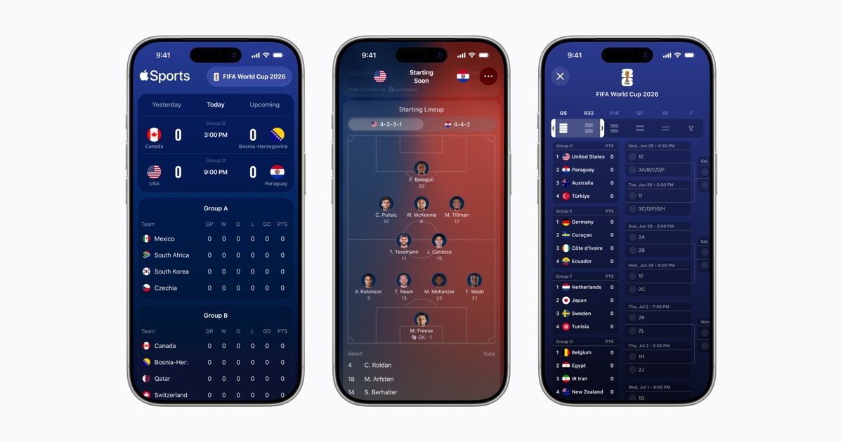 Apple Sports se expande a más de 90 nuevos países y regiones