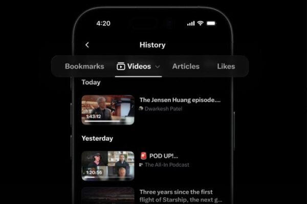 X añade una pestaña de ‘Historial’ para guardar y revisar publicaciones, vídeos y artículos